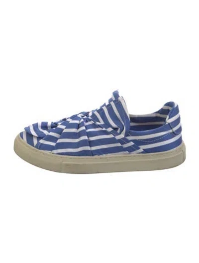 Pre-owned Ports 1961 Striped Espadrilles In Blue