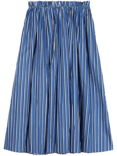 Ports 1961 Striped Skirt In Blue