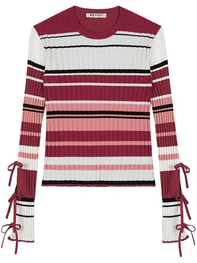Ports 1961 Striped Top In Red