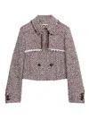 Ports 1961 Textured Cropped Jacket In Gold