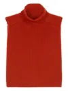 Ports 1961 Turtleneck Cape Sweater In Red