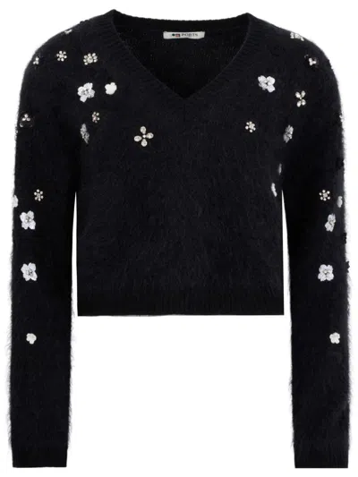 Ports 1961 V-neck Sweater In Black