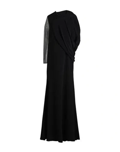 Ports 1961 Woman Maxi Dress Black Size 0 Viscose, Acetate, Polyamide