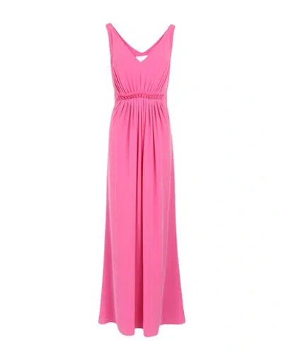 Ports 1961 Woman Maxi Dress Fuchsia Size 10 Triacetate, Polyester In Pink