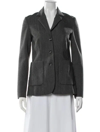 Pre-owned Ports 1961 Wool Blazer In Grey