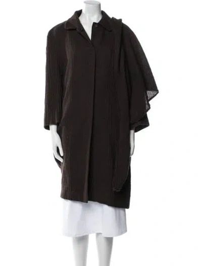 Pre-owned Ports 1961 Wool Coat In Brown