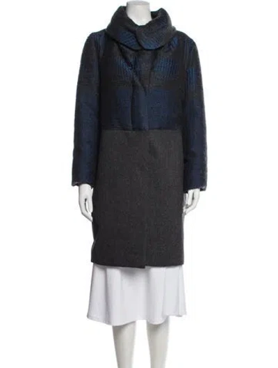 Pre-owned Ports 1961 Wool Coat In Gray