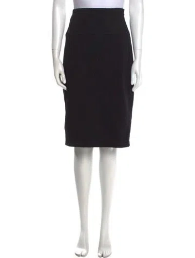 Pre-owned Ports 1961 Wool Knee-length Skirt In Black