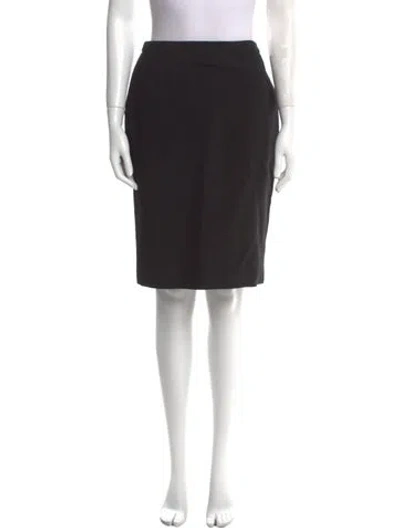 Pre-owned Ports 1961 Wool Knee-length Skirt In Black