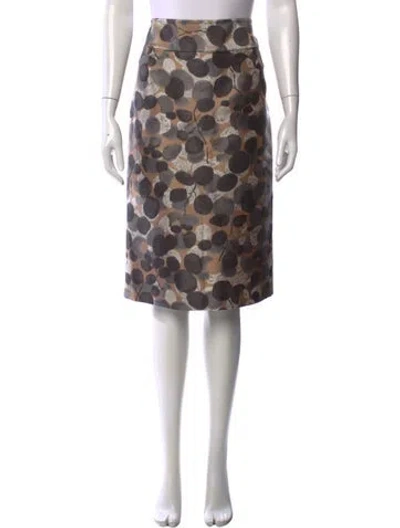 Pre-owned Ports 1961 Wool Knee-length Skirt In Neutrals