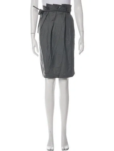 Pre-owned Ports 1961 Wool Mini Skirt W/ Tags In Grey
