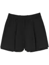 Ports 1961 Wool Tailored Shorts In Black