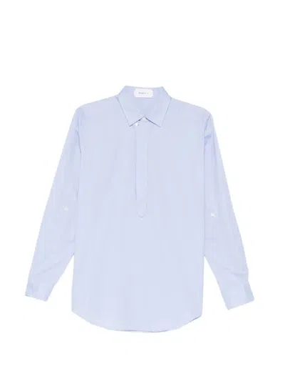 Ports V Cotton Shirt In Blue