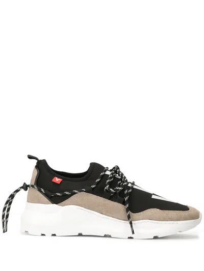Ports V Lace-up Low Top Sneakers In Black