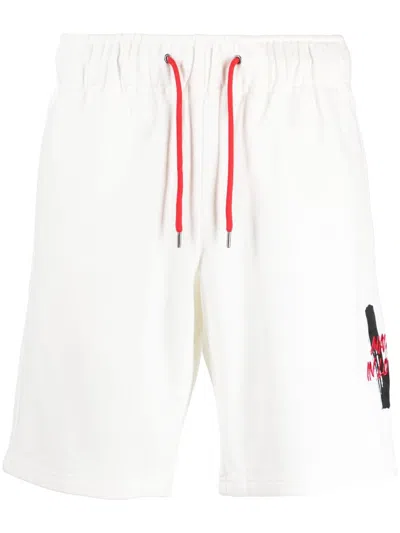 Ports V Logo-patch Jersey Track Shorts In White