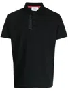Ports V Poloshirt Mit Logo-streifen In Black