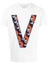 Ports V Monogram-print Cotton T-shirt In White