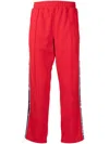 Ports V Side Stripe-detail Track Pants In Red
