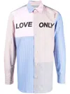 Ports V Hemd Im Patchwork-look Mit Slogan In Multicolour