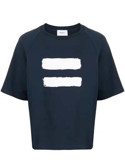 Ports V Stronger Together Print T-shirt In Blue