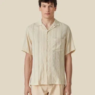 Portuguese Flannel Almada Shirt Ecru In Beige