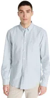 Portuguese Flannel Belavista Striped Shirt In Green
