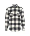 Portuguese Flannel Checkered Flannel Shirt With Button-down Front In Gray