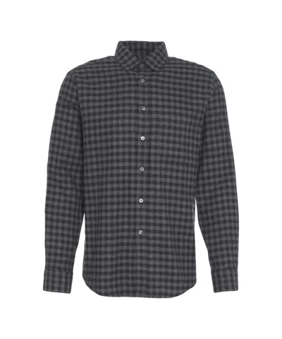 Portuguese Flannel Classic Checkered Flannel Shirt In Blue