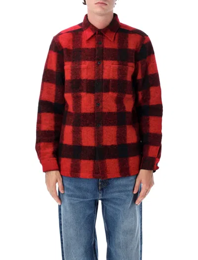 Portuguese Flannel Big Buffalo Check Flannel Overshirt In Multi
