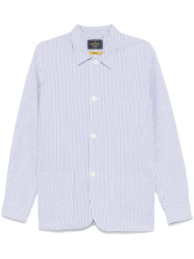Portuguese Flannel Labura Shirt In Sky Blue