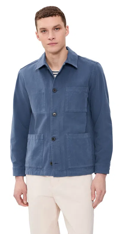 Portuguese Flannel Legacy Canvas Jacket Blue