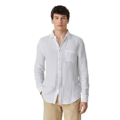 Portuguese Flannel Linen Long Sleeve Shirt White