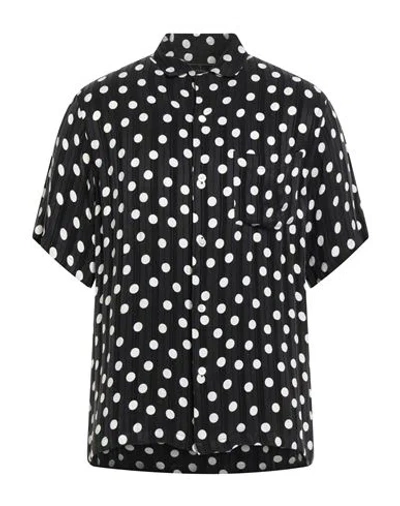 Portuguese Flannel Man Shirt Black Size M Cupro, Rayon
