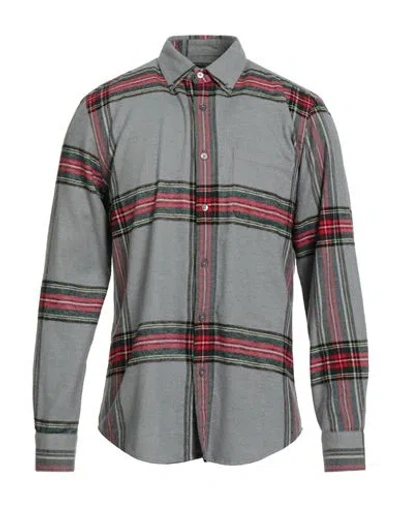 Portuguese Flannel Man Shirt Grey Size Xl Cotton