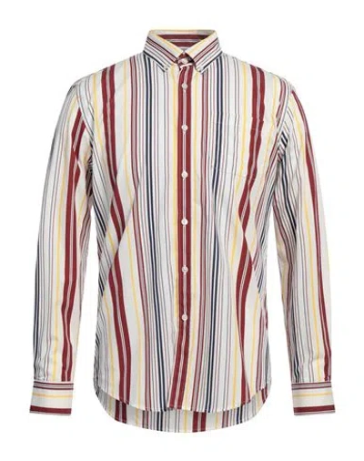Portuguese Flannel Man Shirt White Size M Cotton
