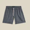 Portuguese Flannel Men's Conte Tencel Shorts In Blue Multi In Blue