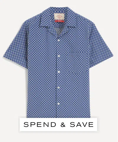 Portuguese Flannel Mens Midnight Sky Camp Collar Shirt