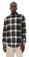 Portuguese Flannel Pine Cotton Plaid Button Down Shirt Multi Color In Multi