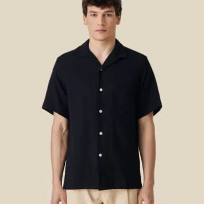 Portuguese Flannel Pique Shirt Black