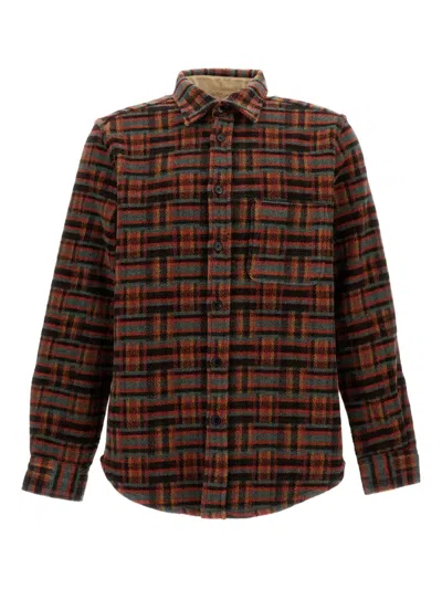 Portuguese Flannel Stringer Patch-pocket Flannel Shirt In Multi