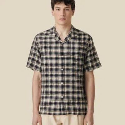 Portuguese Flannel Trail Vacation Checked Shirt Black
