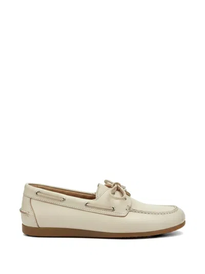 Posa Brushed-leather Loafers In Multi