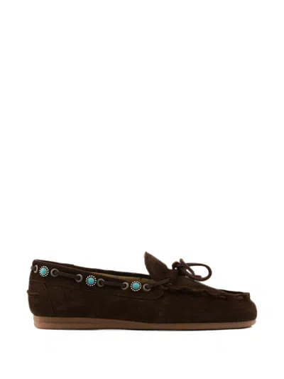 Posa Verzierte Loafer In Animal Print