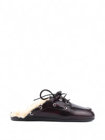 Posa Mules In Glanzoptik In Animal Print