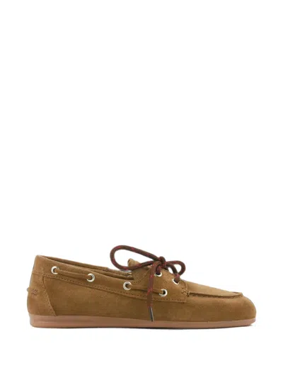 Posa Segelschuhe Aus Wildleder In Brown
