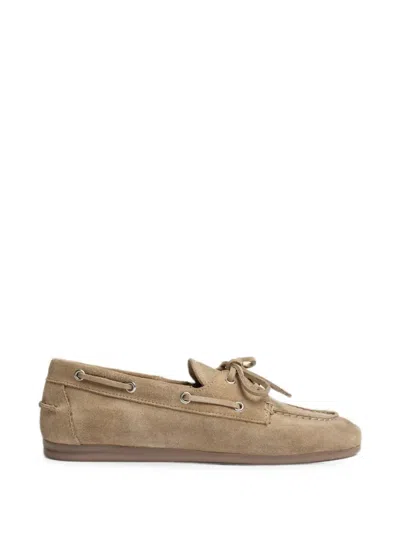 Posa Tassel-detail Lace-up Loafers In Neutral