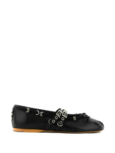 Posa Vita Ballerina Piercing Ballerinas Mit Ösen In Black