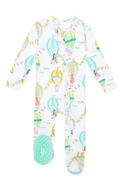 Posh Peanut Babies'  Balloon Wonder Zip Footie In Yellow