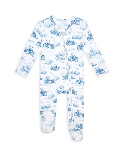 Posh Peanut Boys' Hudson Zippered Footie - Baby In Multi