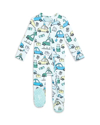 Posh Peanut Boys' Travel Bug Zip Footie - Baby